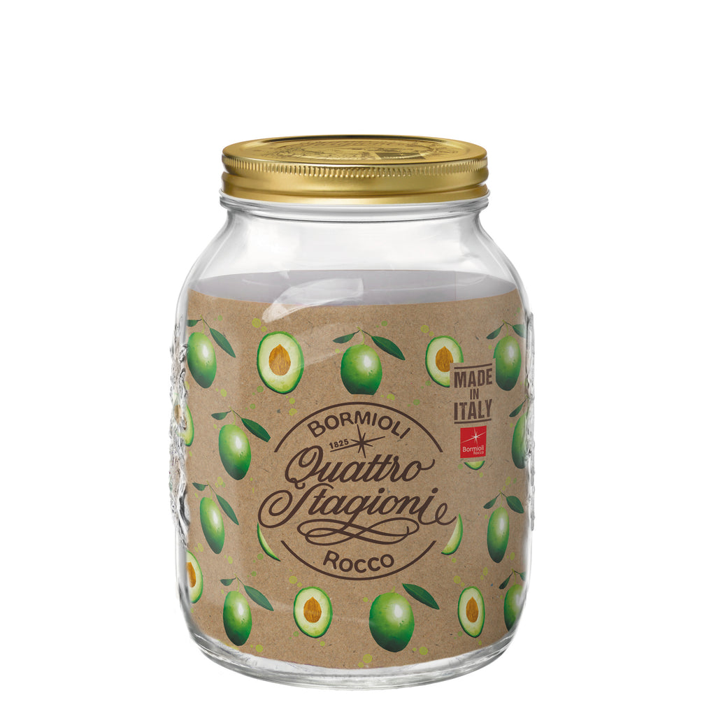 Quattro Stagioni 101 oz. Food Jar wide Mouth (Set of 6) – Bormioli