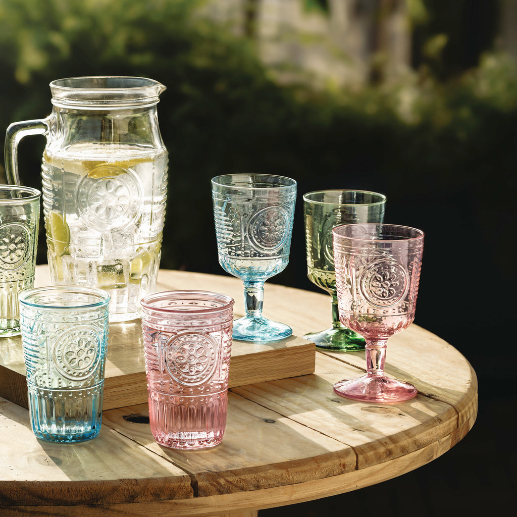 Romantic 10.75 oz. Stemware Cocktail Drinking Glasses (Set of 4