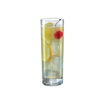 Side view of Cortina 10.5 oz. Long Drink Drinking Glasses (Set of 6)