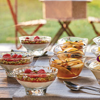 Side view of Diamond 7.5 oz. Glass Dessert Bowl (Set of 12)