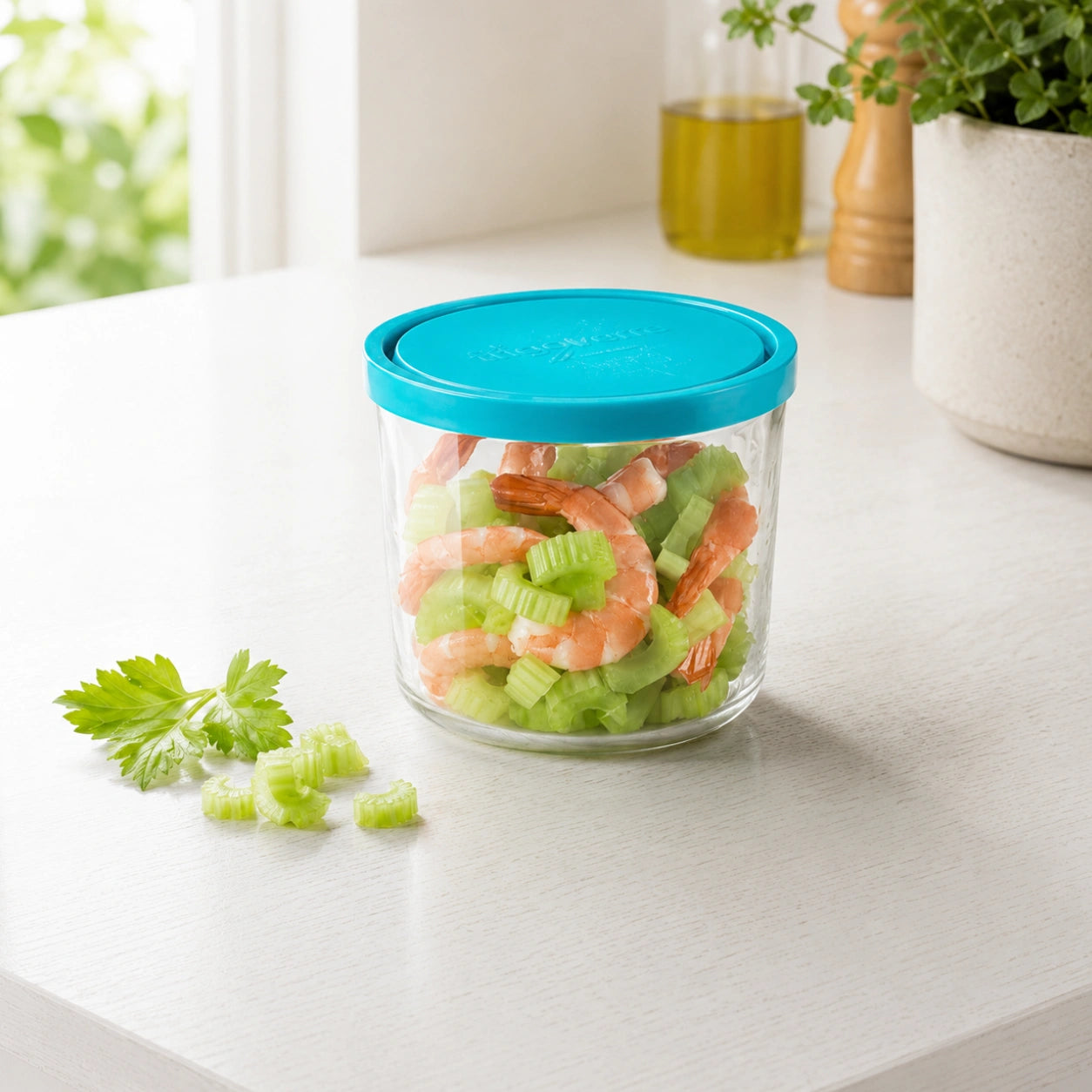 Frigoverre 3-Cup Round Tall Food Storage Container