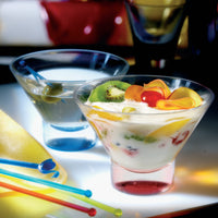 Side view of Ypsilon 12.75 oz. Glass Dessert Bowl (Set of 12)