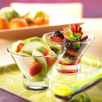 Side view of Ypsilon 12.75 oz. Glass Dessert Bowl (Set of 12)