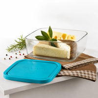 Side view of Frigoverre 7-Cup Square Food Storage Container (Set of 6)