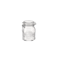 Side view of Officina 1825 17 oz. Food & Canning Jar with Swing Top (Set of 6)