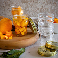 Side view of Special Edition Quattro Stagioni 9.25 oz. Stacking Jar