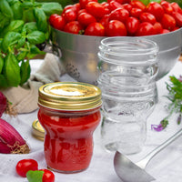 Side view of Special Edition Quattro Stagioni 9.25 oz. Stacking Jar