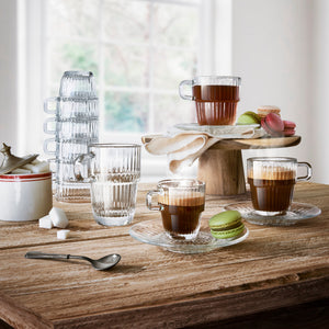 Barshine 6.25 oz. Double Espresso Stackable Coffee Glasses (Set of 12) – Bormioli Rocco USA
