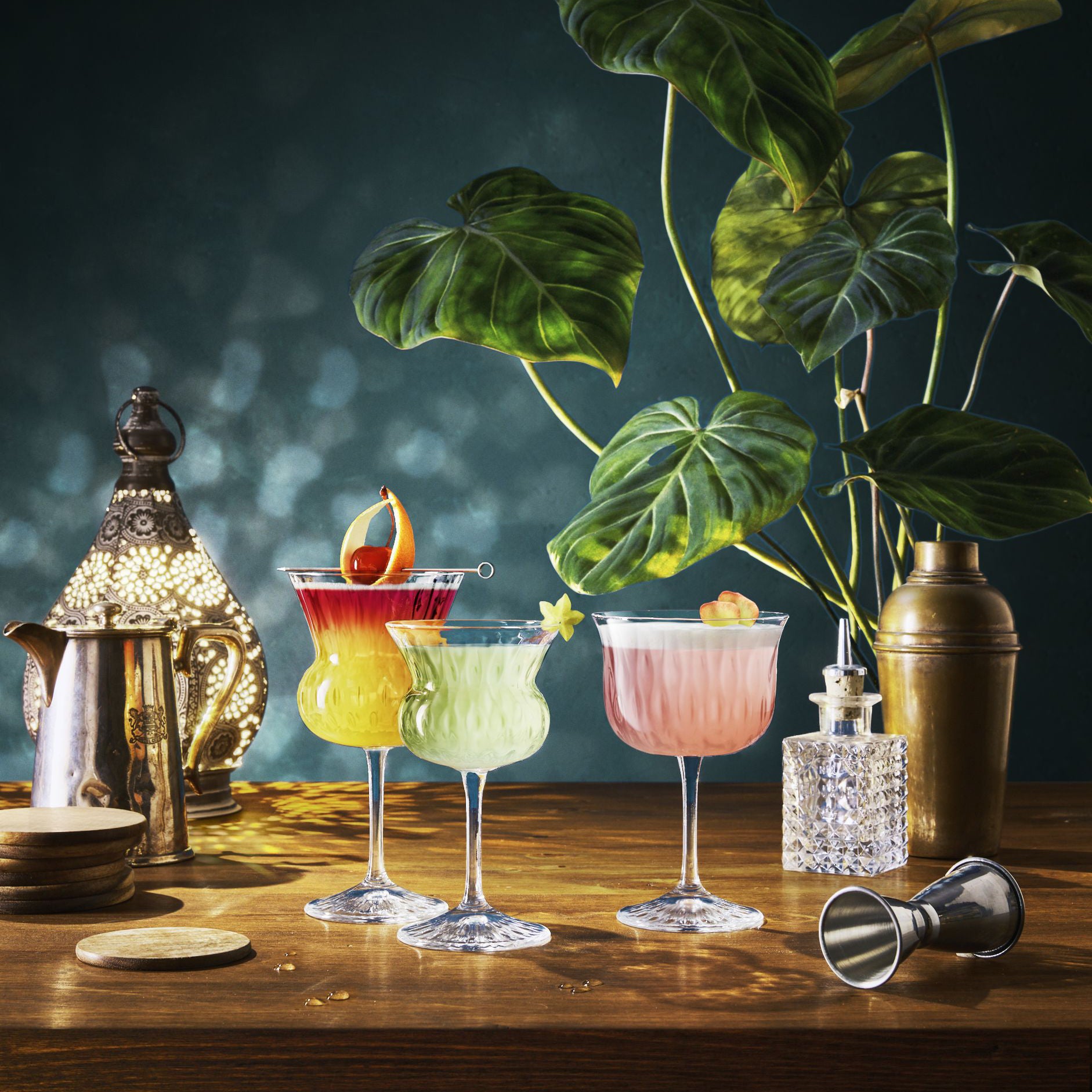 Bormioli Rocco 2 Stück America ‚20s Gin und Tonic-Gläser-Set - Vintage Bormioli Rocco 2 Stück America ‚20s Gin und Tonic-Gläser-Set - Vintage