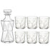 Bormioli Rocco Cassiopea 7pc Whiskey Set (1 Decanter + 6 Rocks Glasses)