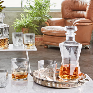 Bormioli Rocco Cassiopea 7pc Whiskey Set (1 Decanter + 6 Rocks Glasses)