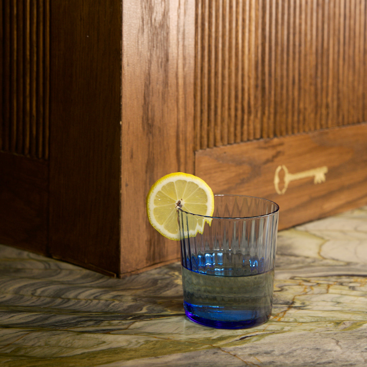 Exclusiva 12 oz. Negroni Cocktail / Medium Drinking Glasses, Sapphire Blue (Set of 12)