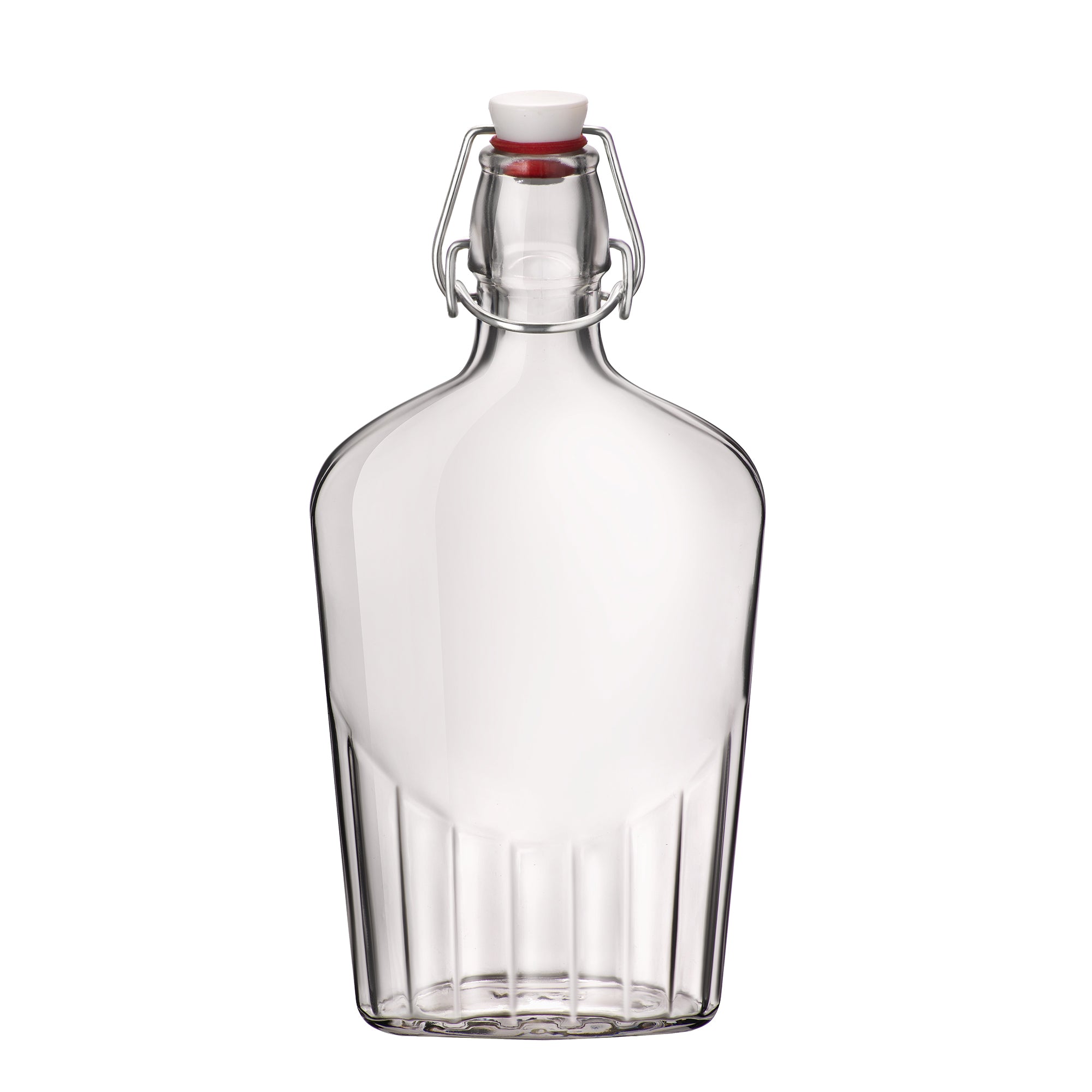 Bormioli Rocco Fiaschetta 17 oz Glass Pocket Flask Leak Proof (Set of 12)