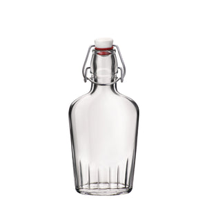 Bormioli Rocco Fiaschetta 8.5 oz Glass Pocket Flask Leak Proof (Set of 12)