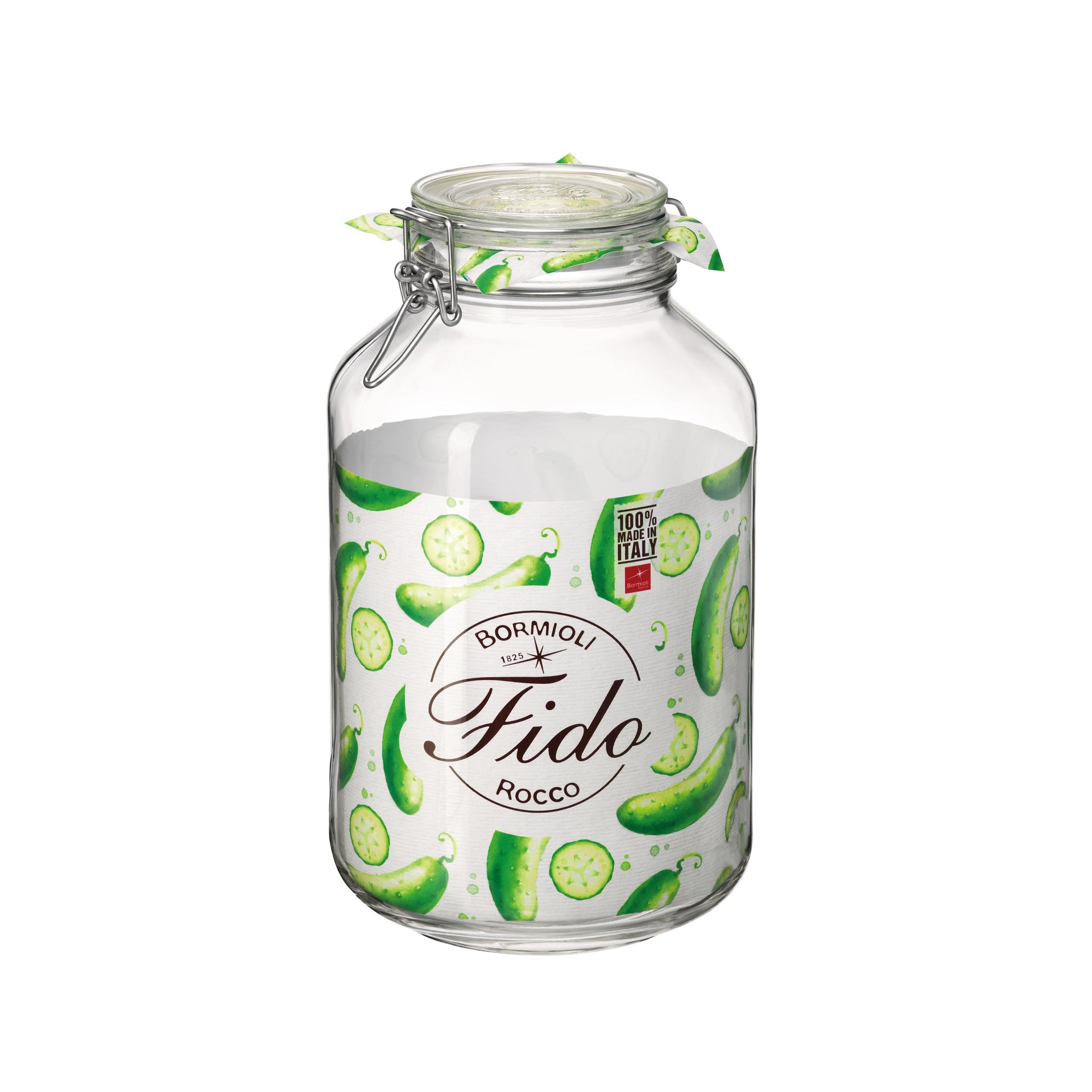 Bormioli Rocco Fido 135.25 oz. Food Jar, Clear (Set of 6)