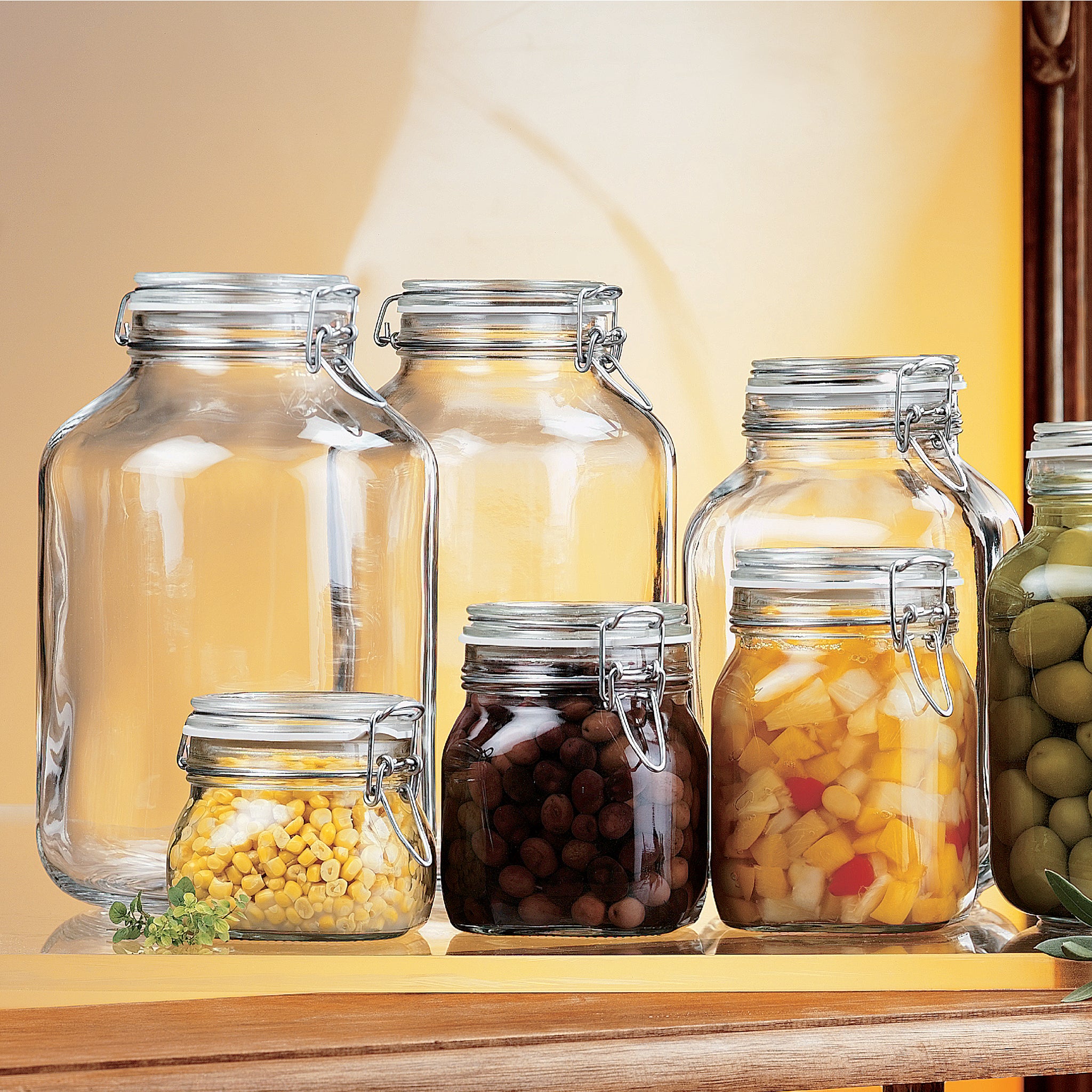 Bormioli Rocco Fido 135.25 oz. Food Jar, Clear (Set of 6)