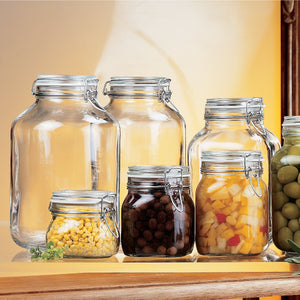 Bormioli Rocco Fido 135.25 oz. Food Jar, Clear (Set of 6)