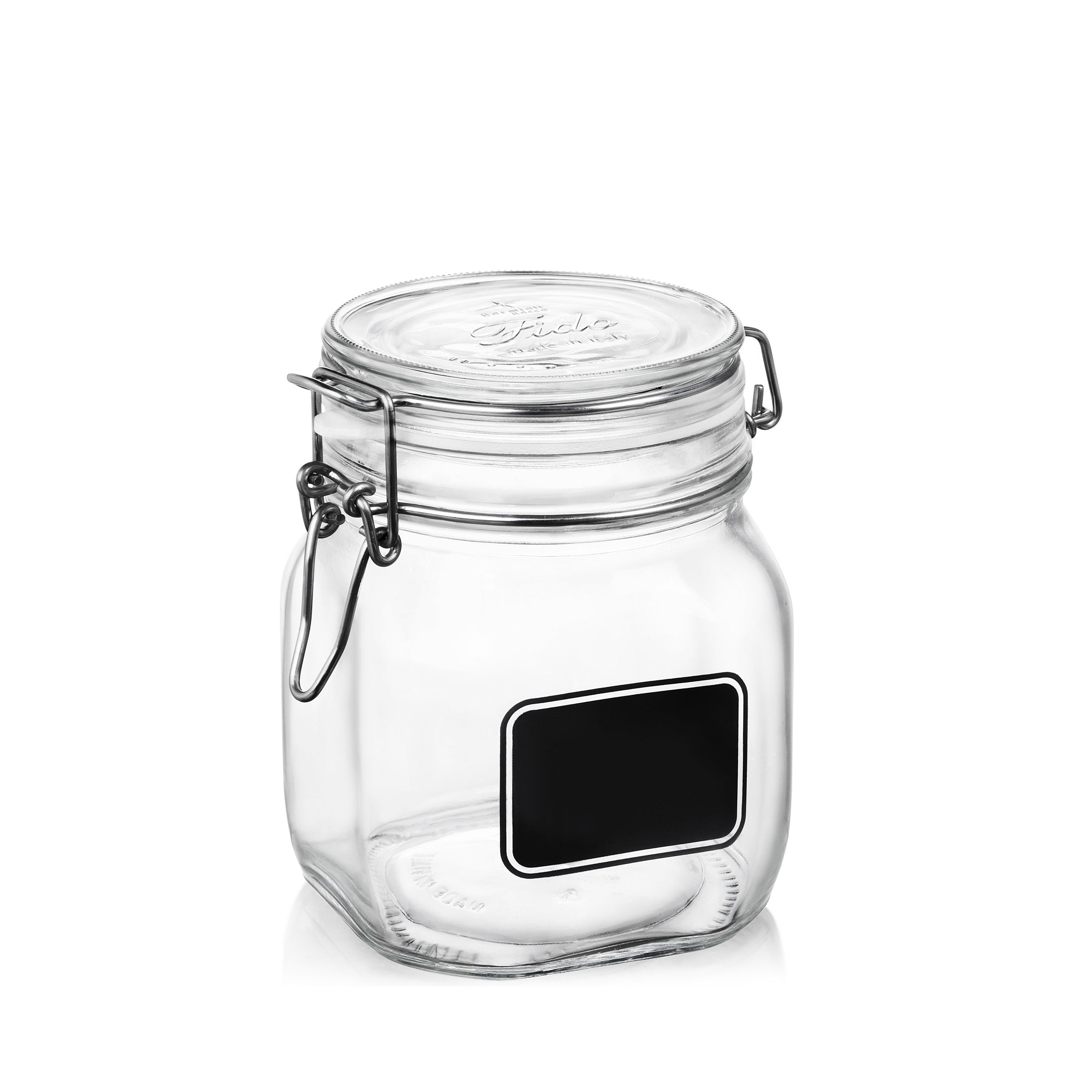 Bormioli Rocco Fido 25.25 oz. Food Jar, Chalkboard (Set of 12)