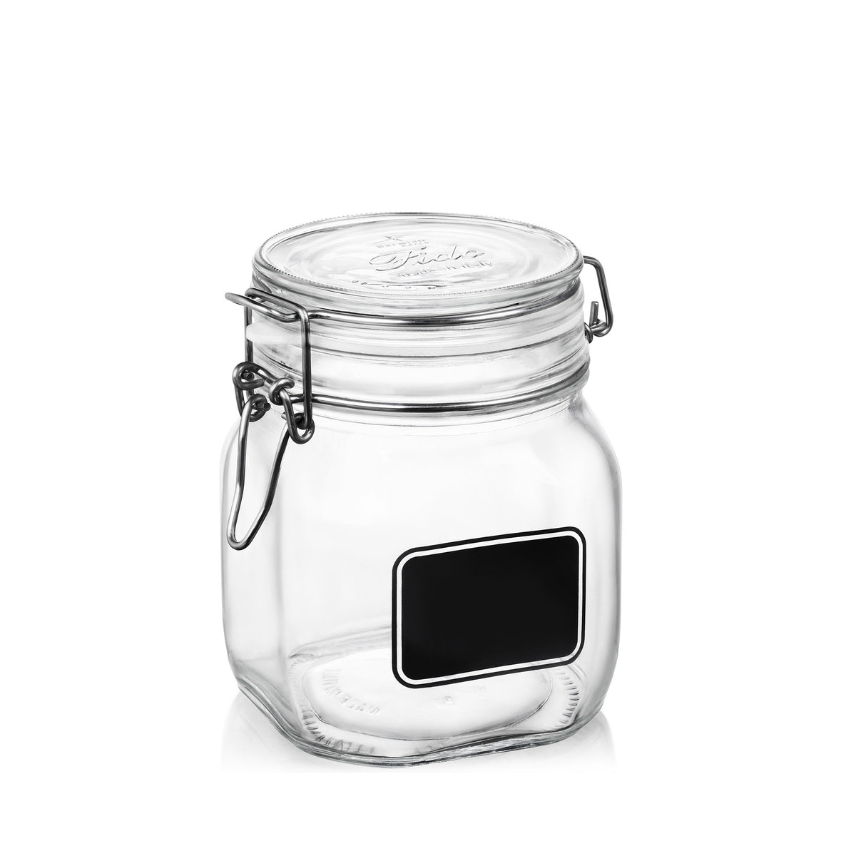 Bormioli Rocco Fido 25.25 oz. Food Jar, Chalkboard (Set of 12)