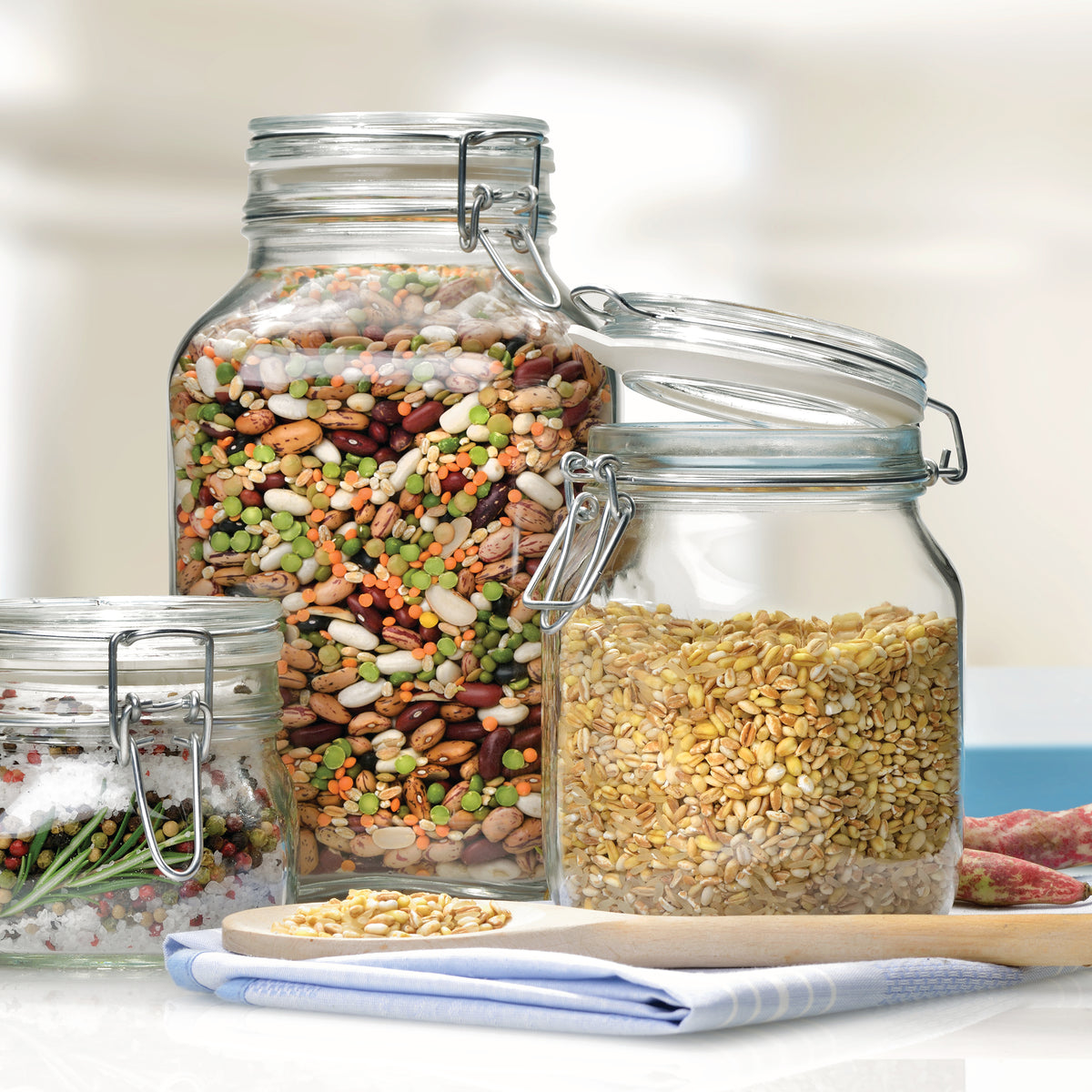 Bormioli Rocco Fido 33.75 oz. Food Jar, Clear (Set of 12)