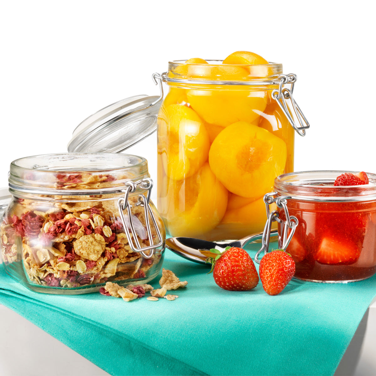 Bormioli Rocco Fido 33.75 oz. Food Jar, Clear (Set of 12)