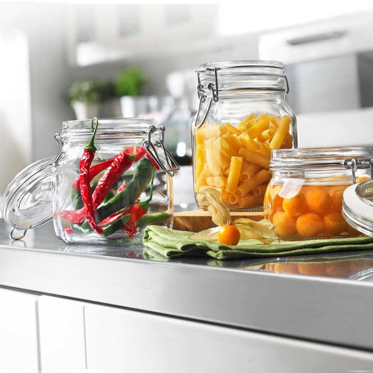 Bormioli Rocco Fido 33.75 oz. Food Jar, Clear (Set of 12)