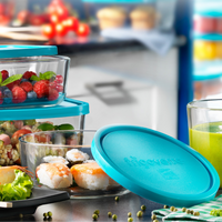 Side view of Frigoverre 3-Cup Round Food Storage Container (Set of 12)