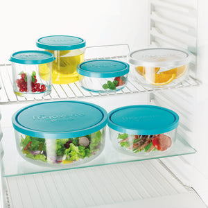 Bormioli Rocco Frigoverre 42.25 oz. Round Food Storage Container (Set of 6)