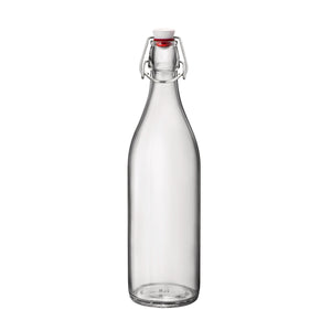 Bormioli Rocco Giara Bottle 33.75 oz. Swing Top Bottle, Clear (Set of 6)