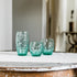 Bormioli Rocco Oriente 17oz. DOF Drinking Glasses, Cool Green (Set of 6)