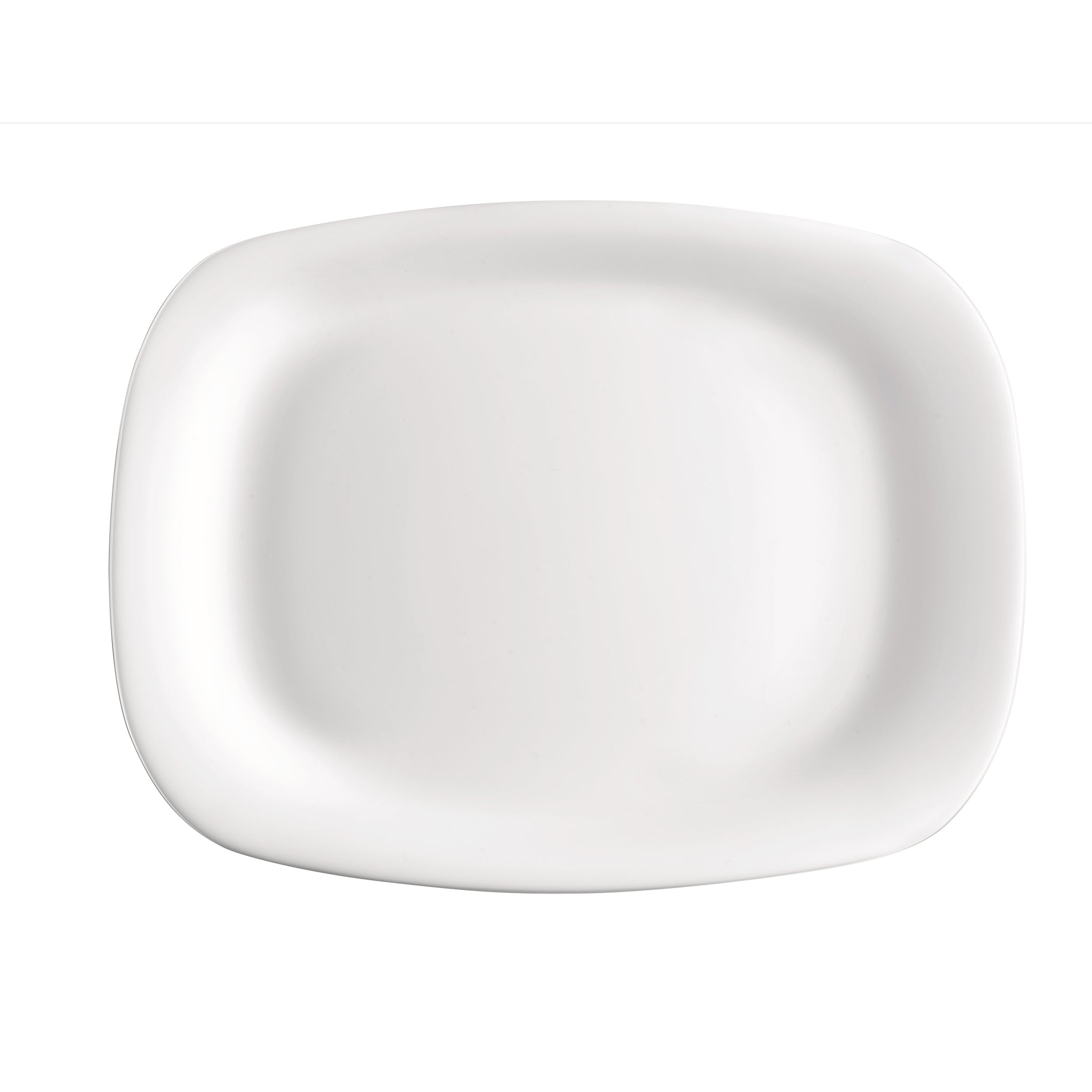 Bormioli Rocco Parma 13.25" x 9.5" Opal Glass Serving Plate (Set of 12)