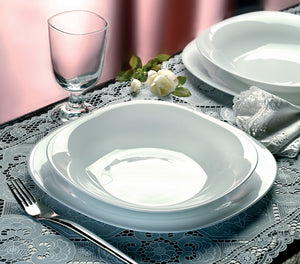 Bormioli Rocco Parma 8.75" Opal Glass Soup Plate (Set of 24)