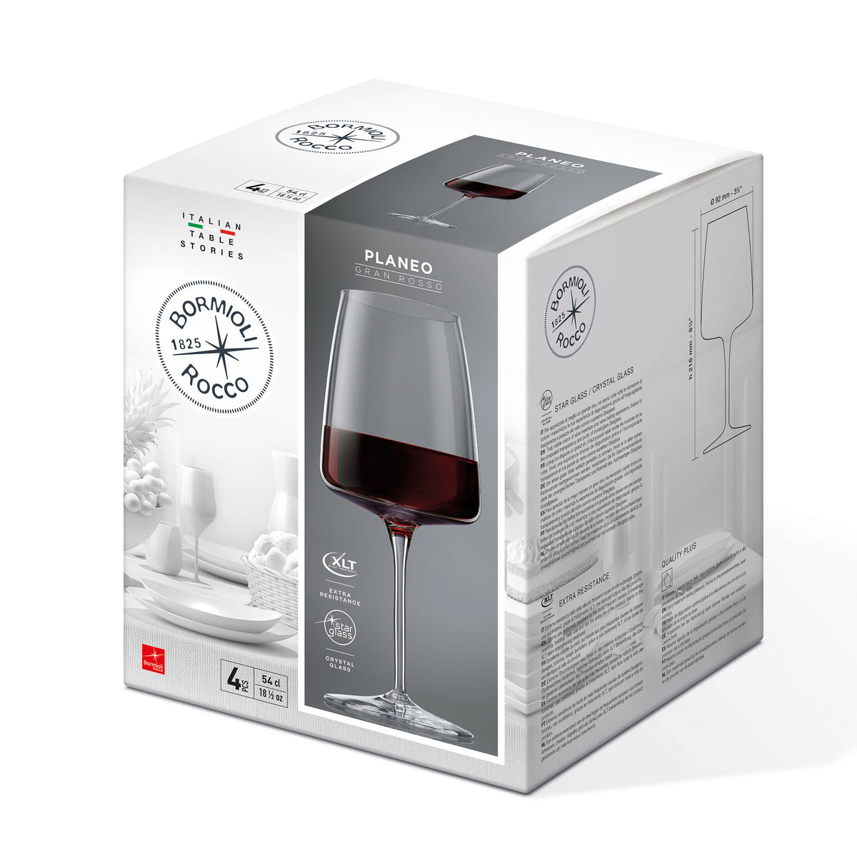 Bormioli Rocco Planeo 18.75 oz. Mature Red Wine Glasses box