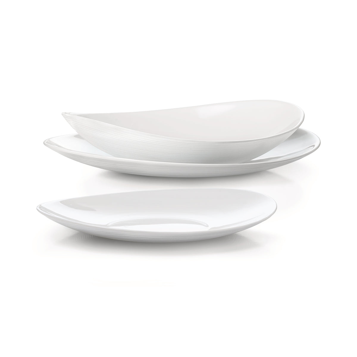 Bormioli Rocco Prometeo 10.75" x 9.5" Opal Glass Dinner Plate (Set of 24)