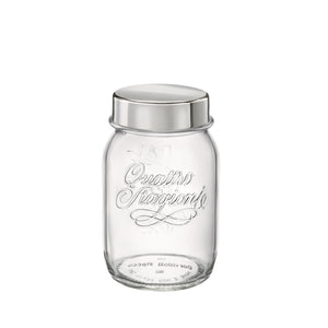 Bormioli Rocco Quattro Stagioni 17 oz. Jar with Stainless Steel Lid (Set of 12)