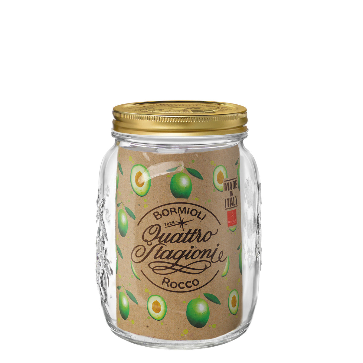 Bormioli Rocco Quattro Stagioni 67 oz. Food Jar wide Mouth (Set of 6)