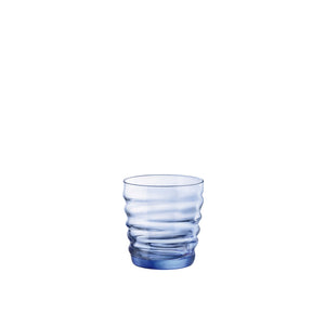 Bormioli Rocco Riflessi 10.25 oz. Water Drinking Glasses, Sapphire Blue (Set of 6)