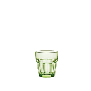 Bormioli Rocco Rock Bar 9.25 oz. Rocks Stackable Drinking Glasses, Mint (Set of 6)