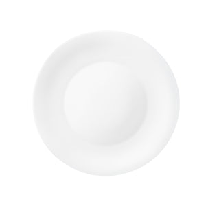 Bormioli Rocco White Moon 10.63" Opal Glass Dinner Plate (Set of 24)