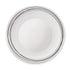 Bormioli Rocco White Moon Chiaroscuro 10.75" Opal Glass Dinner Plate, Linee (Set of 24)