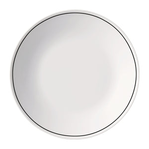 Bormioli Rocco White Moon Chiaroscuro 8.75" Opal Glass Soup Plate, Unico (Set of 24)