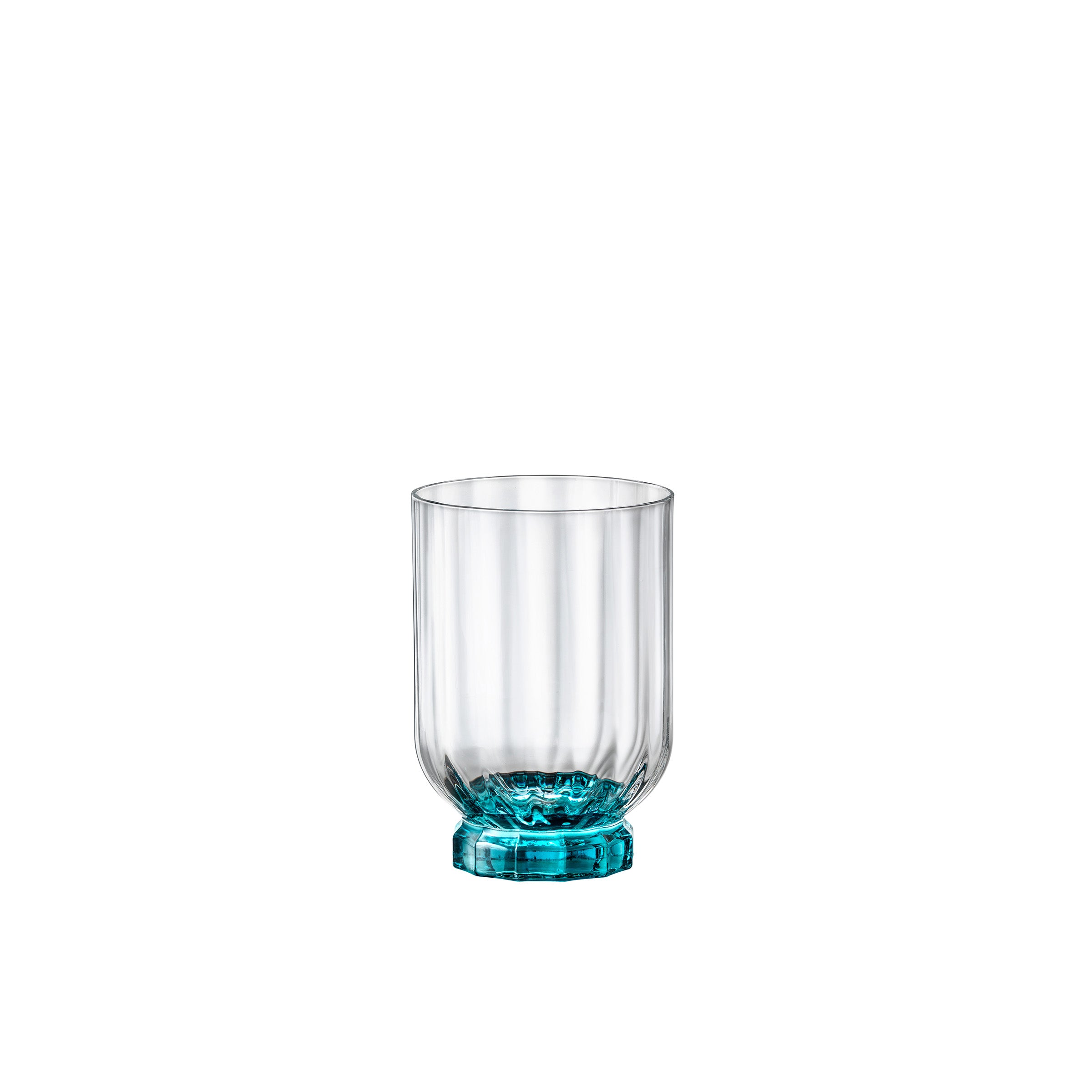 Bormioli Rocco Oriente Water Glass, Set of 6, 13.5 oz, Cool Blue