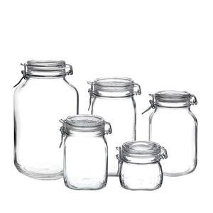 Fido 5pc Food Jar Set (17.5 oz., 33.75 oz., 50.75 oz., 67.75 oz. & 101.5 oz.)