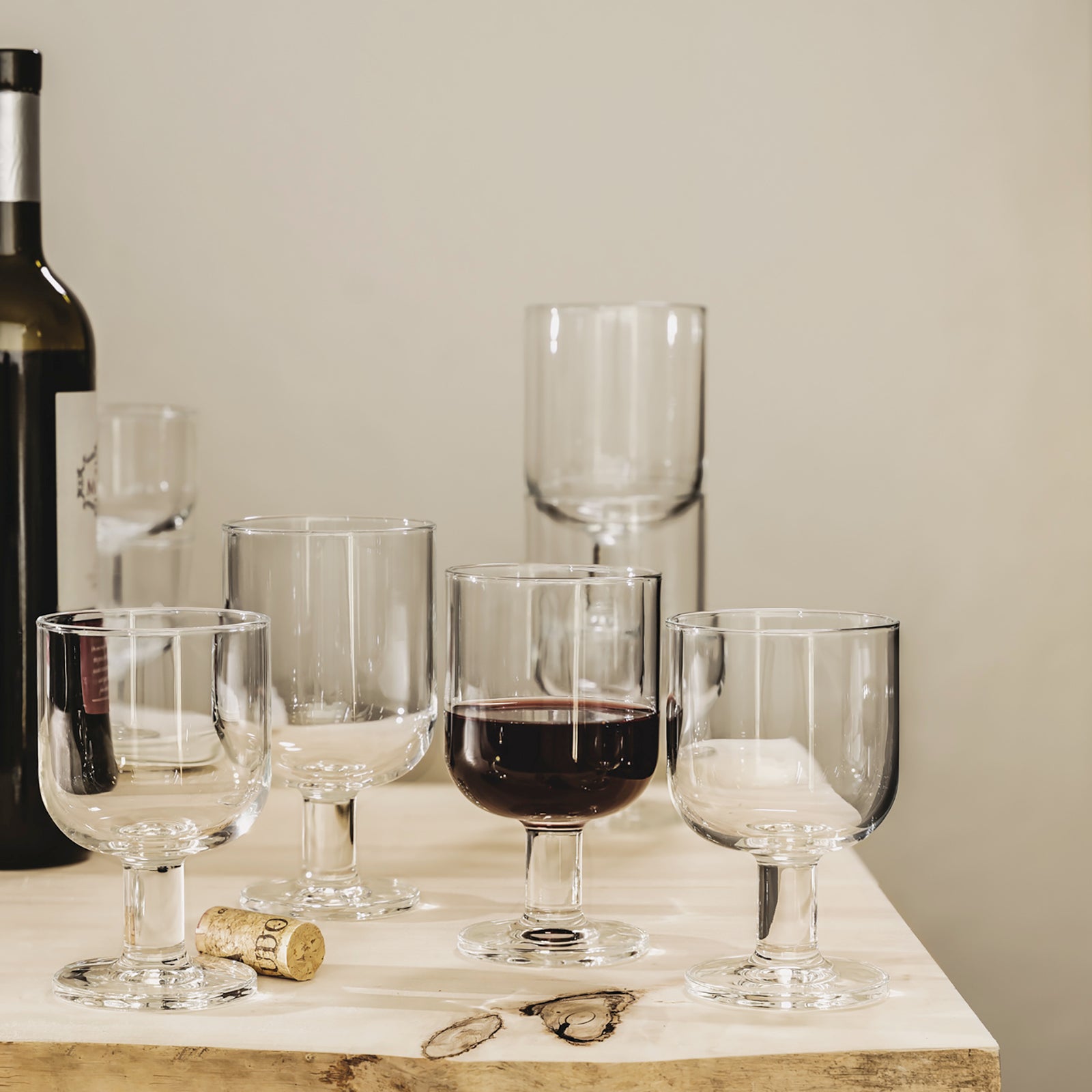 Bormioli Rocco Hosteria 9.5 oz. Large Stackable Wine Glasses (Set of 6)