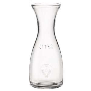 Glass 1-Liter Carafe Decanter with Lid