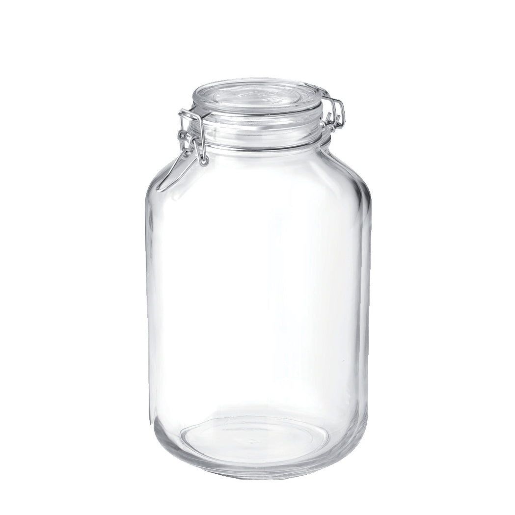 Round Clear Crystal Glass Cotton Swab Jar, Botijo Windisch 88475D by Nameeks