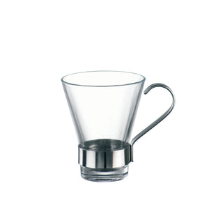 Ypsilon 3.5 oz. Espresso Cup with Stainless Steel Handle (Set of 4)