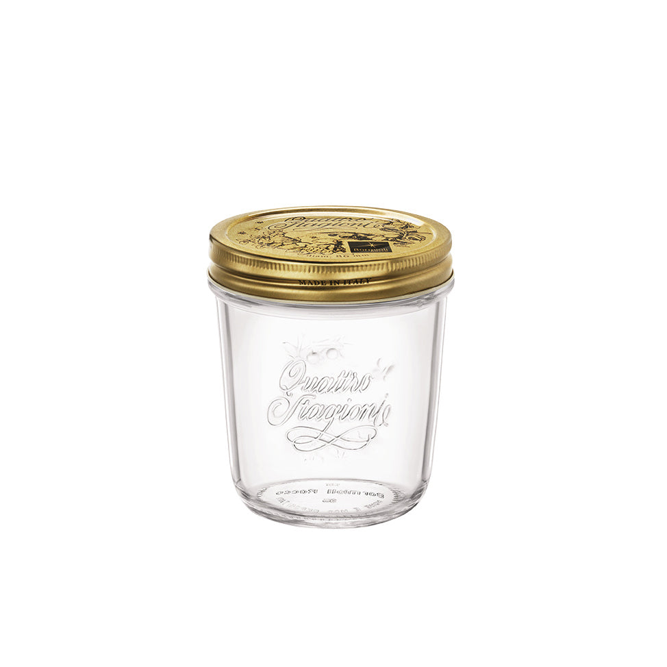 Quattro Stagioni 10.75 oz. Jar Canning Wide Mouth (Set of 4)