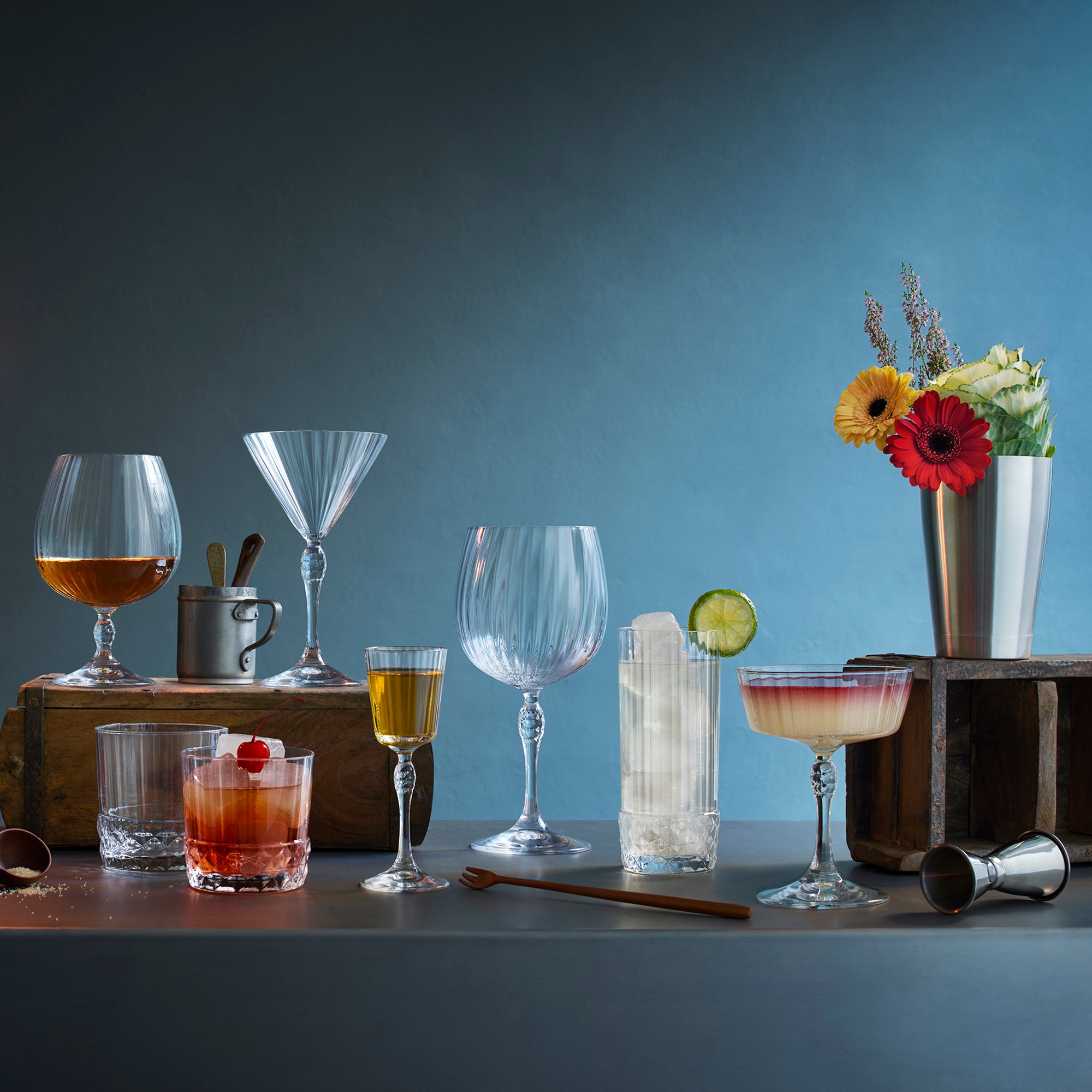 Luigi Bormioli Italian Glassware for Wine & Cocktails (Set of 4