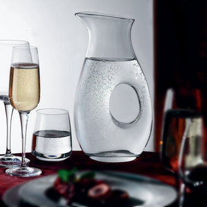 Monogrammed Bormioli Rocco Loto Wine Decanter with Set of 2 Stemless Wine  Glasses - Famous Favors